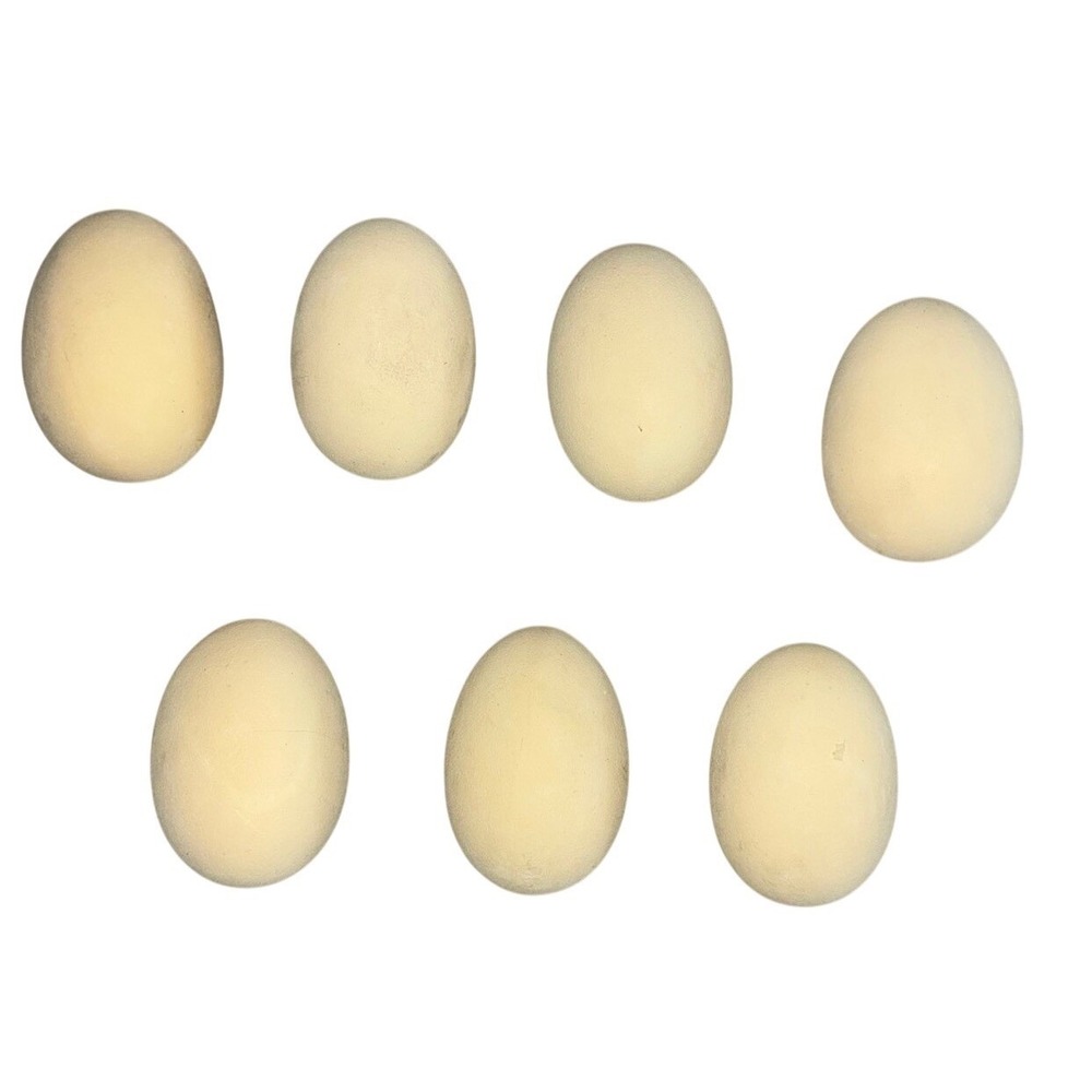 Eggs Ceramic Bisque Ready To Paint 7 Pc Lightweight *flaw